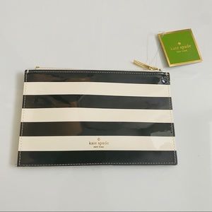Kate Spade New York Black/White Pencil Pouch